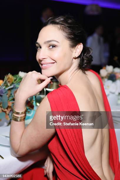 Gal Gadot attends as Tiffany & Co. Celebrates the launch of the Lock Collection at Sunset Tower Hotel on October 26, 2022 in Los Angeles, California.