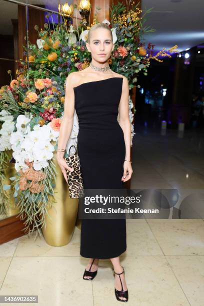 Caro Daur attends as Tiffany & Co. Celebrates the launch of the Lock Collection at Sunset Tower Hotel on October 26, 2022 in Los Angeles, California.