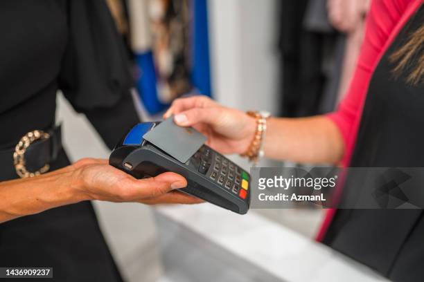 contactless payment methods in fashion business - haute couture food concept stock pictures, royalty-free photos & images