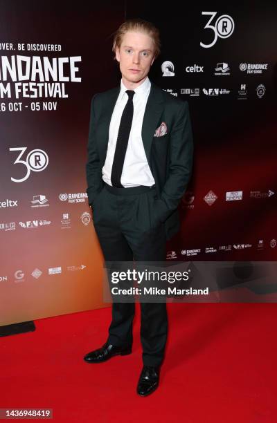 Freddie Fox attends the "Corner Office" International Premiere Opening Gala during the 30th Raindance Film Festival at The Waldorf Hilton Hotel on...