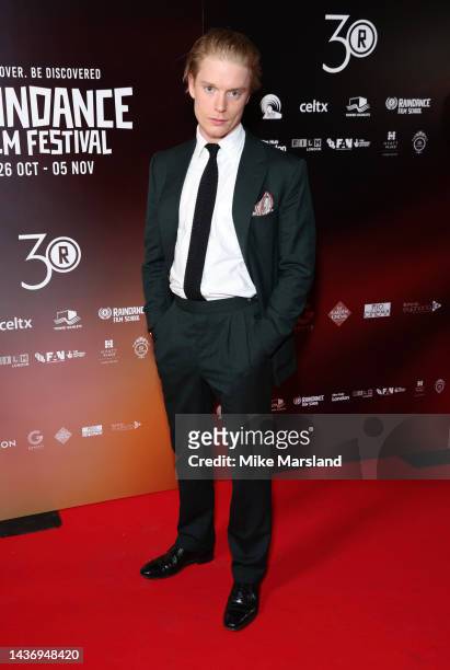 Freddie Fox attends the "Corner Office" International Premiere Opening Gala during the 30th Raindance Film Festival at The Waldorf Hilton Hotel on...
