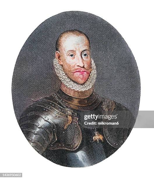 portrait of frederick ii of denmark, king of denmark and norway and duke of schleswig and holstein - danish culture stock pictures, royalty-free photos & images