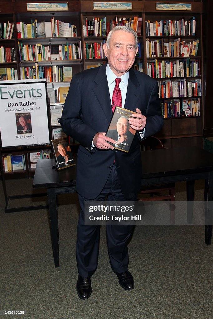 Dan Rather Signs Copies Of "Rather Outspoken:  My Life In The News"