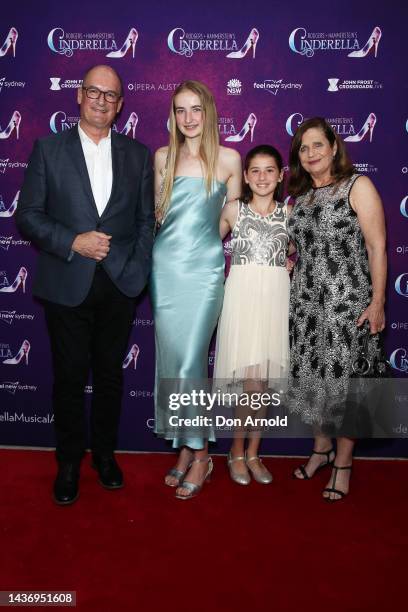 David Koch and his family attend opening night of Rodgers + Hammerstein's Cinderella at Lyric Theatre, Star City on October 27, 2022 in Sydney,...