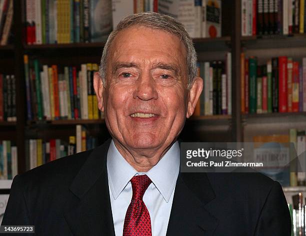 Dan Rather promotes "Rather Outspoken: My Life In The News" at Barnes & Noble 82nd Street on May 2, 2012 in New York City.