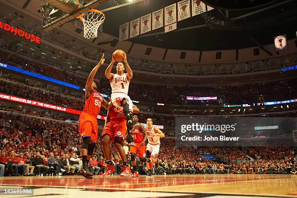 Playoffs: Chicago Bulls Derrick Rose in action vs Philadelphia 76ers at United Center. Game 1. Chicago, IL 4/28/2012 CREDIT: John Biever