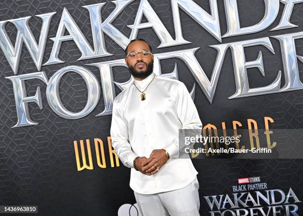 Ryan Coogler attends Marvel Studios' "Black Panther 2: Wakanda Forever" Premiere at Dolby Theatre on October 26, 2022 in Hollywood, California.