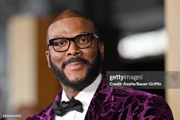 Tyler Perry attends Marvel Studios' "Black Panther 2: Wakanda Forever" Premiere at Dolby Theatre on October 26, 2022 in Hollywood, California.