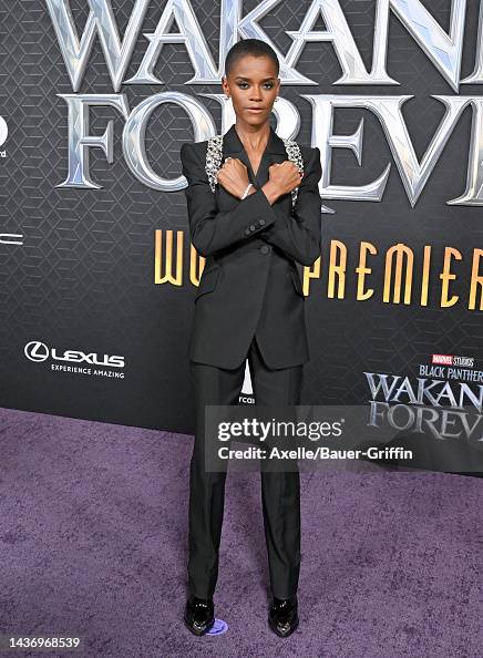 Letitia Wright attends Marvel Studios'