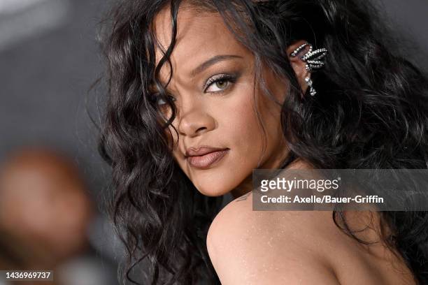 Rihanna attends Marvel Studios' "Black Panther 2: Wakanda Forever" Premiere at Dolby Theatre on October 26, 2022 in Hollywood, California.