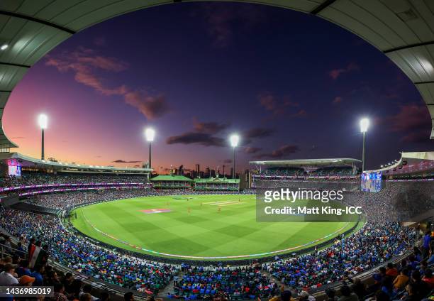 General view during the ICC Men's T20 World Cup match between India and Netherlands at Sydney Cricket Ground on October 27, 2022 in Sydney, Australia.