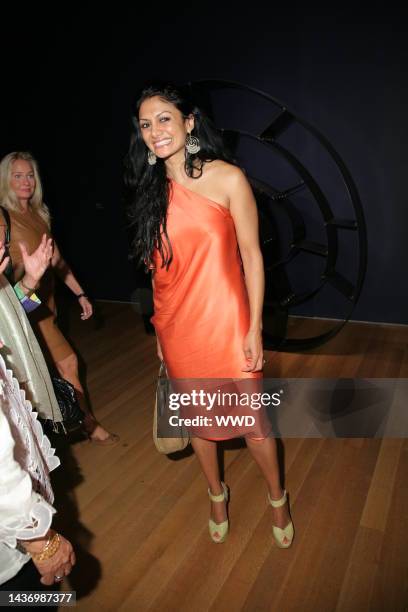 Donna D'Cruz attends a party at MoMA to celebrate Ron Arad's new exhibit.