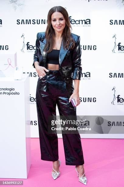 Paula Echevarria attends the presentation of new Samsung products by Paula Echevarria on October 27, 2022 in Madrid, Spain.