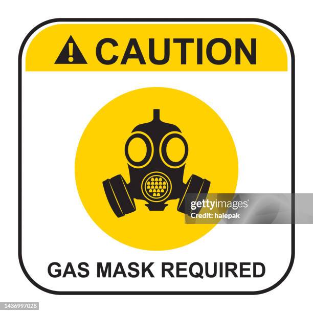 illustrations, cliparts, dessins animés et icônes de masque à gaz - radioactive warning symbol