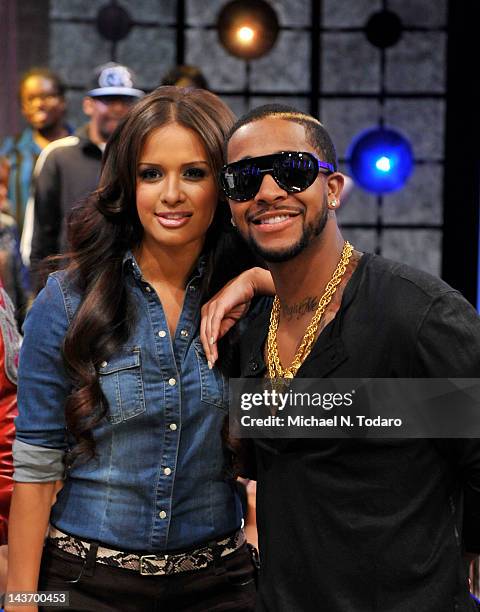 Rocsi and Omarion visit BET's "106 & Park" at BET Studios on May 2, 2012 in New York City.