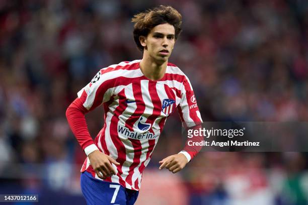 Joao Felix of Atletico de Madrid looks on during the UEFA Champions League group B match between Atletico Madrid and Bayer 04 Leverkusen at Civitas...