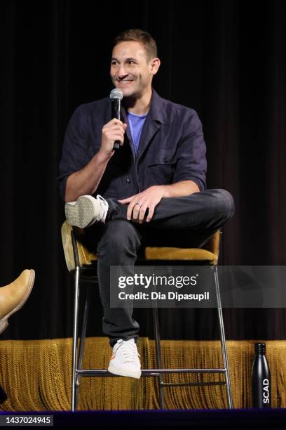 Director Ryan White speaks onstage about the film Good Night Oppy during the 25th SCAD Savannah Film Festival on October 27, 2022 in Savannah,...