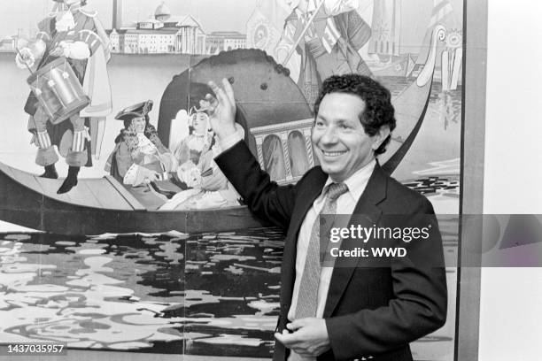 Record producer Thomas Z. Shepard, known for his work on the albums of Broadway shows, poses for a portrait in New York City on August 9, 1985.