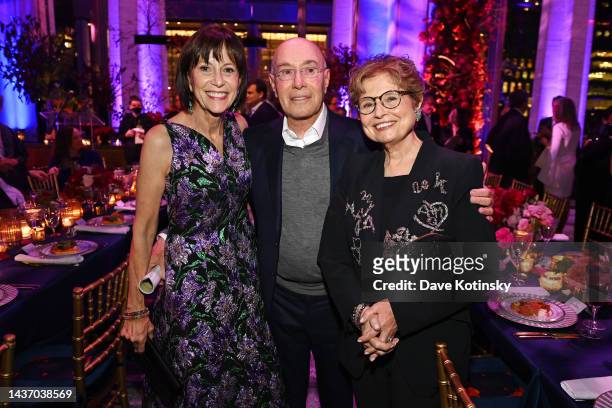 Katherine Farley, David Geffen and Deborah Borda attend as Lincoln Center and New York Philharmonic celebrate the opening of new David Geffen Hall...