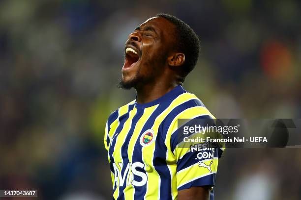 Bright Osayi-Samuel of Fenerbahce reacts during the UEFA Europa League group B match between Fenerbahce and Stade Rennes at Ulker Sukru Saracoglu...