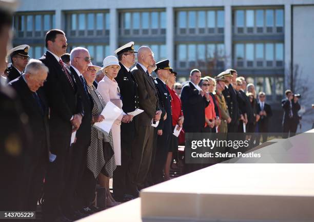 The Governor General of Australia, Ms Quentin Bryce AC during a service marking the 70th Anniversary Of The Battle Of The Coral Sea, at the...