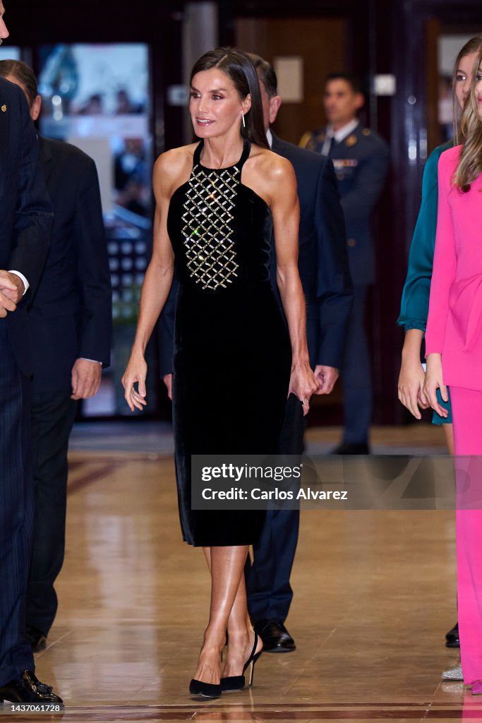 Spanish Royals Attend A Concert Ahead Of "Princesa De Asturias" Awards 2022