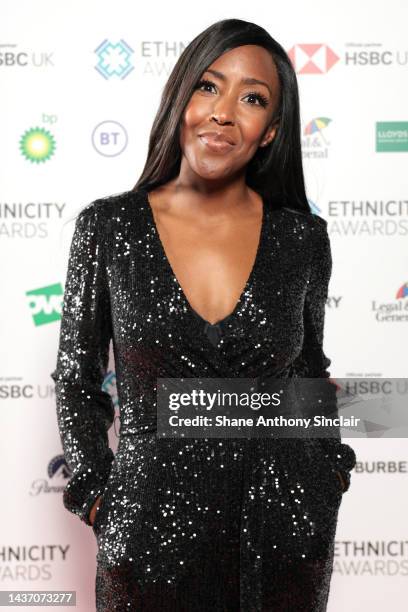 Angellica Bell attends The Ethnicity Awards 2022 at the Marriott Grosvenor Square on October 27, 2022 in London, England.