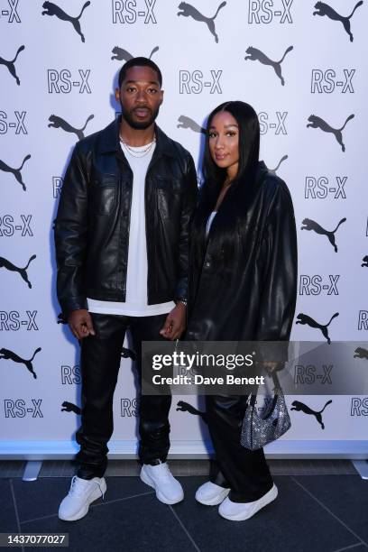 Patrick Adjaye and Sherlina Nym attend the immersive journey into the PUMAverse to celebrate the RS-X at Outernet on October 27, 2022 in London,...