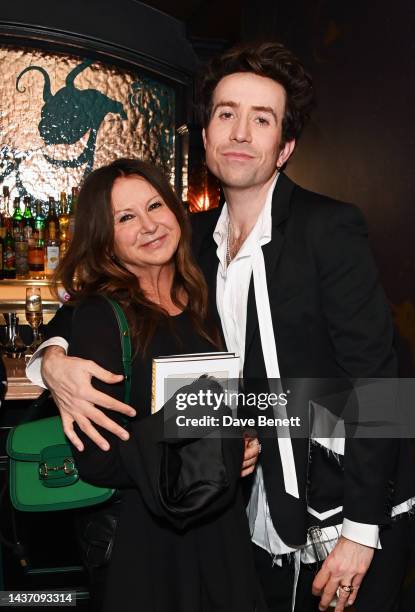 Fran Cutler and Nick Grimshaw attend the launch of Nick Grimshaw's book 'Soft Lad' at NoMad London on October 27, 2022 in London, England.