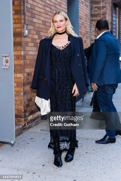 Diane Kruger is seen in Midtown on October 27, 2022 in New York City.