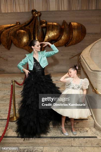 Coco Rocha and daughter attend the American Ballet Theatre Fall Gala at The David Koch Theatre at Lincoln Center on October 27, 2022 in New York City.