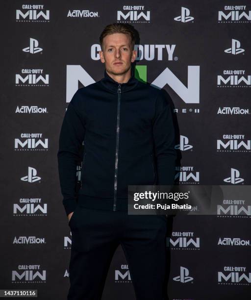 Jordan Pickford attends "The Call of Duty: Modern Warfare II" Secret Tournament at Collins Music Hall on October 27, 2022 in London, England.