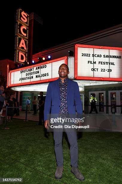Scenario PR President Steven Wilson poses in front of the Lucas Theatre at the Red Carpet And Gala Screening Of "Devotion" during 25th SCAD Savannah...