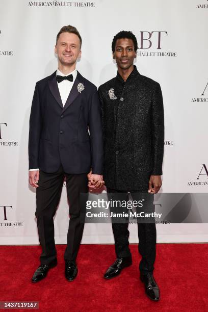 Calvin Royal III and Jacek Mysinski attend the American Ballet Theatre Fall Gala at The David Koch Theatre at Lincoln Center on October 27, 2022 in...