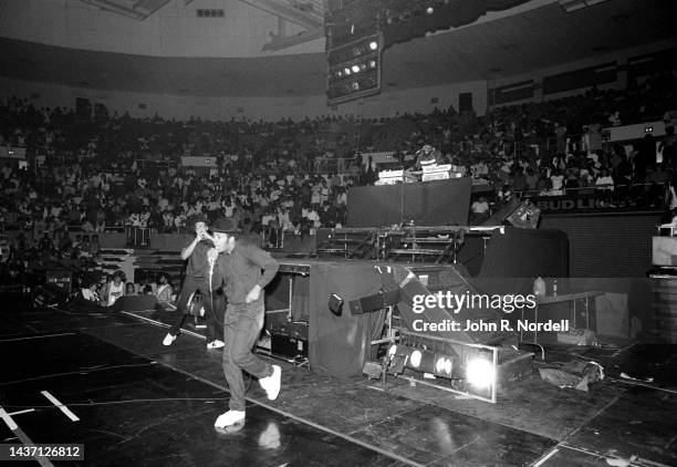 American rapper Darryl "DMC" McDaniels, rapper, producer, DJ and television personality Joseph "Run" Simmons and musician and DJ Jason "Jam Master...