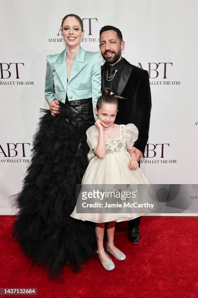 Coco Rocha, James Conran and their daughter attend the American Ballet Theatre Fall Gala at The David Koch Theatre at Lincoln Center on October 27,...