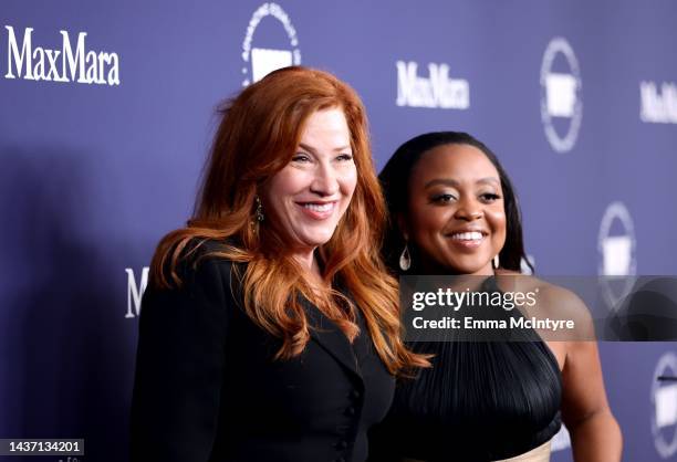 Lisa Ann Walter and Quinta Brunson attend the WIF Honors: Forging Forward Gala sponsored by Max Mara, ShivHans Pictures, Lexus and STARZ at The...