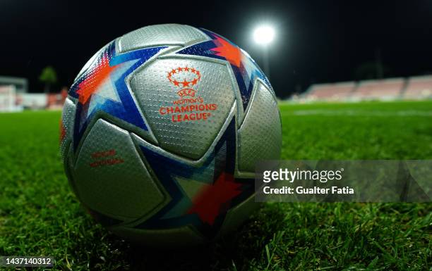 Fixture before the start of the UEFA Women's Champions League Group D match between SL Benfica and FC Bayern Munchen at Benfica Campus on October 27,...
