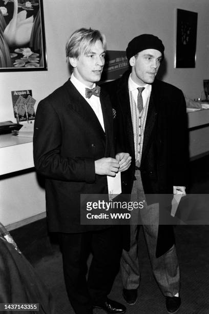 Julian Sands and John Malkovich attend an event, featuring a screening at the Paris Theater and an afterparty at the Plaza Hotel, in New York City on...