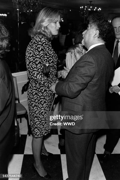 Dailey Pattee and Vartan Gregorian attend an event at the Regency Hotel in New York City on March 7, 1986.