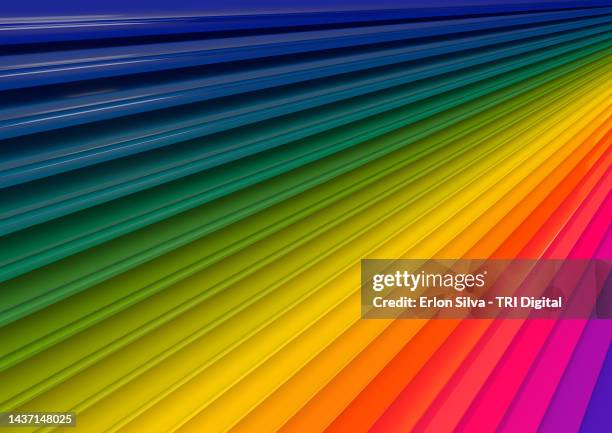 colorful background with rainbow colors and perspective line design - social awareness symbol stock-fotos und bilder
