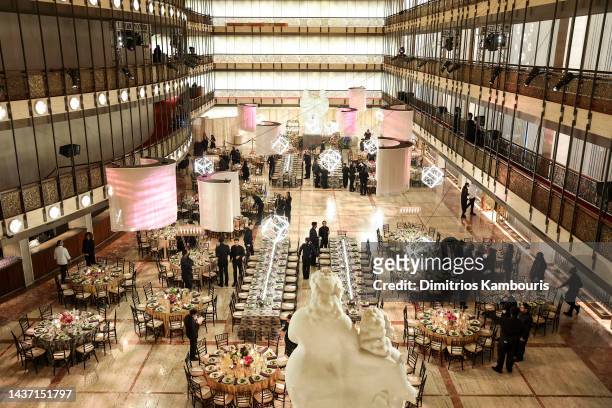 An interior view of the American Ballet Theatre Fall Gala at The David Koch Theatre at Lincoln Center on October 27, 2022 in New York City.