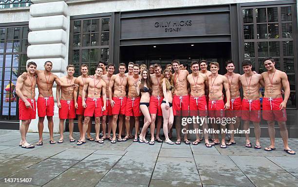 36 Gilly Hicks And Hollister Flagship Store Opening Stock Photos