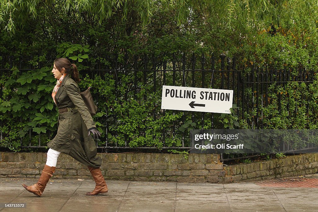 Current Mayor Of London Boris Johnson Casts His Vote In The London Mayoral Elections