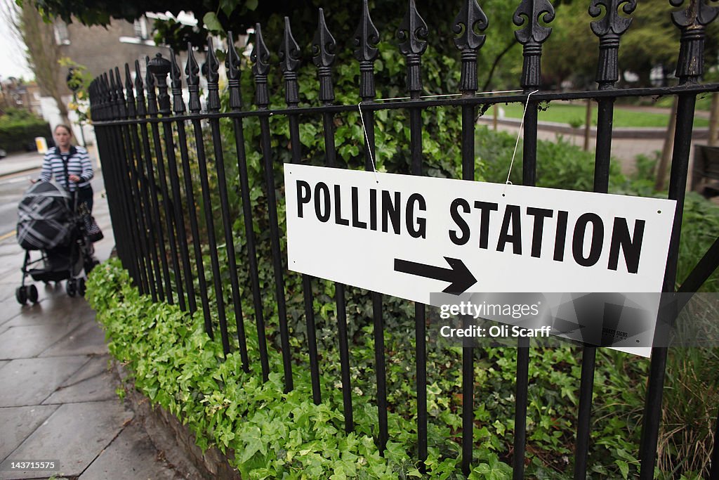 Current Mayor Of London Boris Johnson Casts His Vote In The London Mayoral Elections