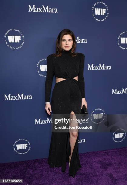 Lake Bell attends WIF Honors celebrating Women “Forging Ahead” in Entertainment, sponsored by Max Mara, at The Beverly Hilton on October 27, 2022 in...