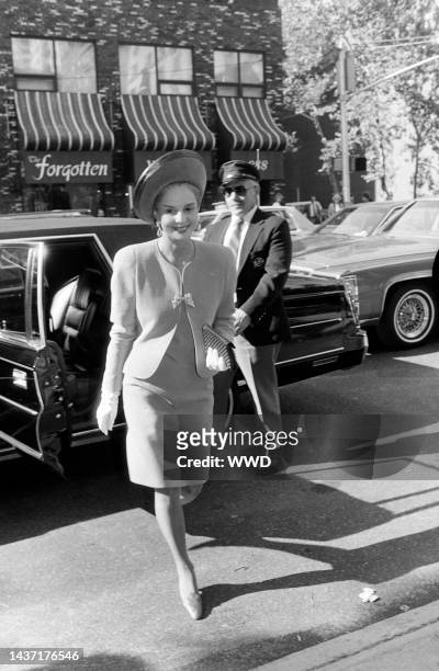 Carolina Herrera attends an event at St. Vincent Ferrer Roman Catholic Church in New York City on October 13, 1989.