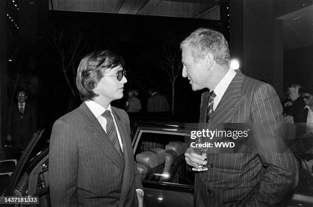 Maurizio Gucci and guests attend the Gucci-designed Cadillac debut at the Olympic Towers in New York on November 11, 1978.