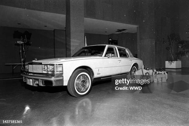 Gucci-designed Cadillac debut at the Olympic Towers in New York on November 11, 1978.