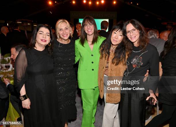 Michele Anthony, EVP of UMG, Jacqueline Saturn, Virgin Music President and CMG EVP, Michelle Jubilirer, Capital Music Group CEO & Chairman, guest and...